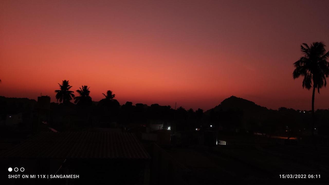 Temple View Guest House Hampi Bagian luar foto