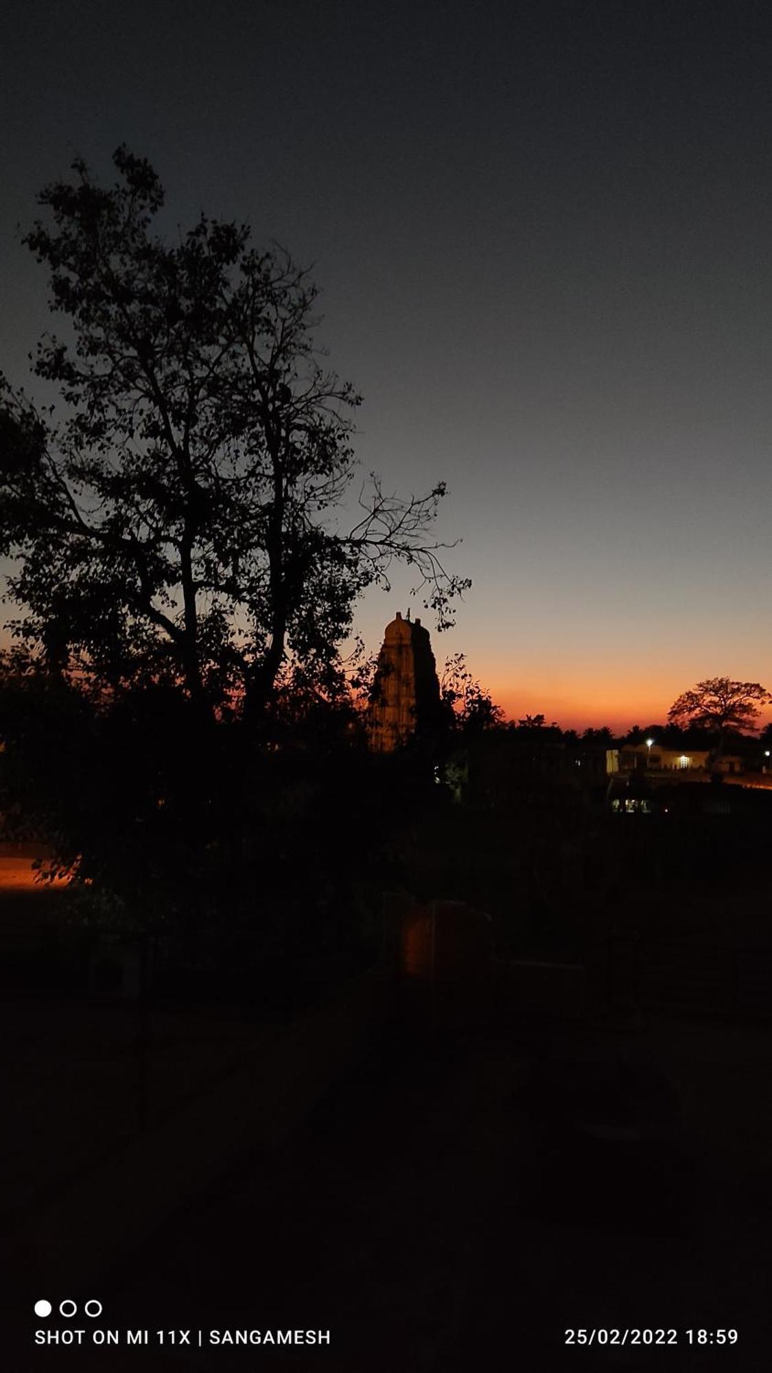 Temple View Guest House Hampi Bagian luar foto